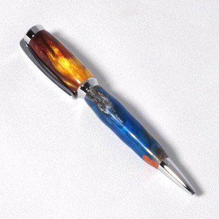 Blue Gold acrylic pen